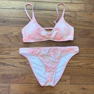 Pacsun Pink Tie Dye Bikini